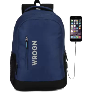 Wrogn Offer on Unisex Waterproof Laptop Backpack with USB Port